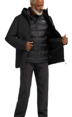 Jack Wolfskin Icecape 3in1 Down Rds Erkek Outdoor Ceketi