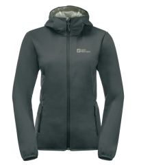 Jack Wolfskin Windhain Hoody Kadın Yeşil Softshell - Yeşil