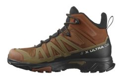 Salomon  X Ultra 4 Mid GTX Caramel Cafe/Gothic Olive/Black Erkek Outdoor Bot