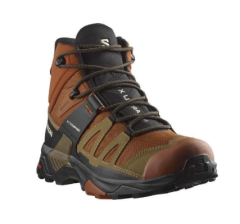 Salomon  X Ultra 4 Mid GTX Caramel Cafe/Gothic Olive/Black Erkek Outdoor Bot