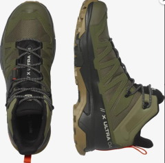 Salomon  X Ultra 4 Mid Gtx Deep Lichen/Green Peat/Kelp Erkek Outdoor Bot