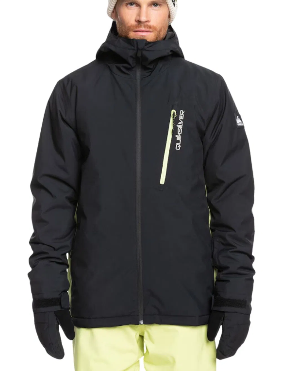 Quiksilver Morton Erkek Siyah Snowboard Ceketi