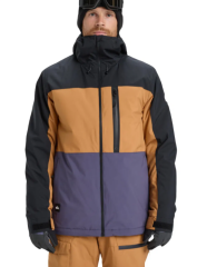 Quiksilver Sycamore Block 20k Jk Erkek Kahverengi Snowboard Ceketi