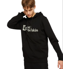 Jack Wolfskin Arthur Hoody Erkek Siyah Sweatshirt