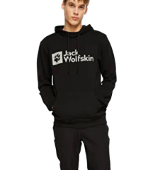 Jack Wolfskin Arthur Hoody Erkek Siyah Sweatshirt