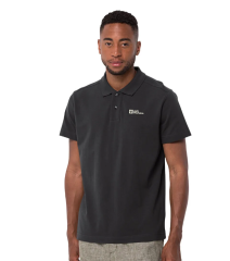 JACK WOLFSKIN Siyah Essentıal Polo M Erkek Polo Tişört