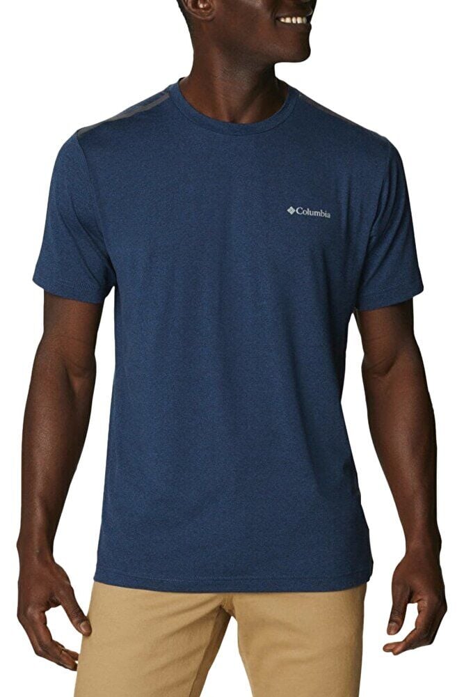 Tech Trail Crew Neck Erkek Mavi Outdoor T-shirt Ao0322-465