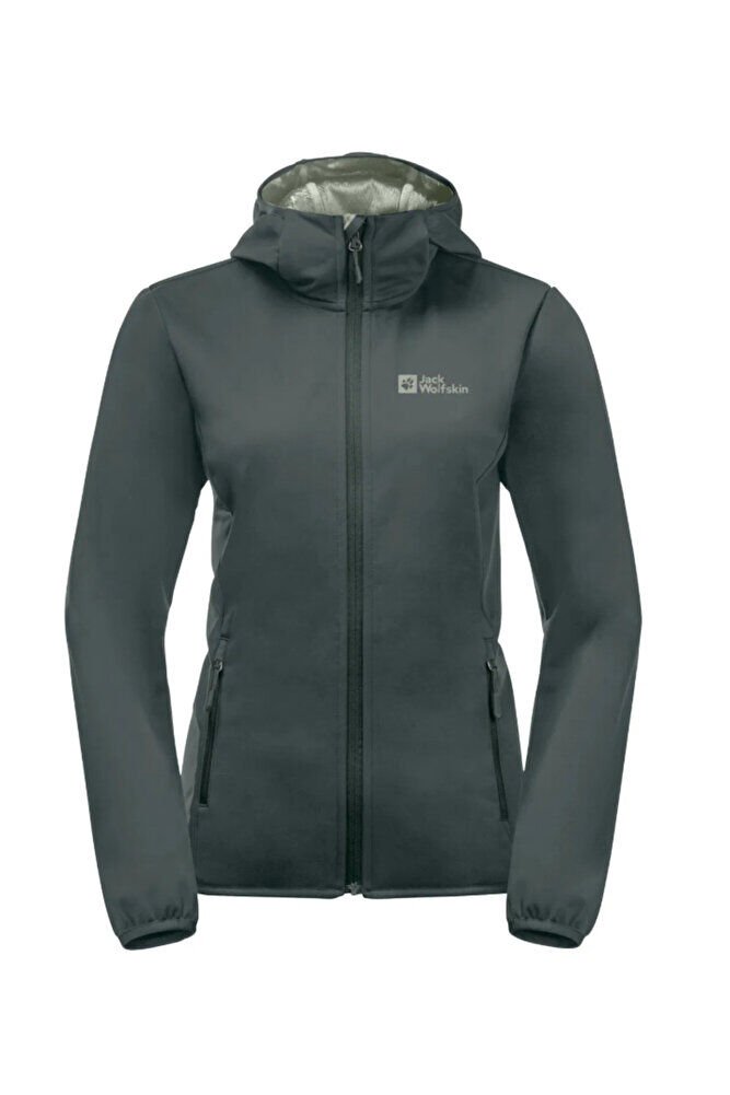 Windhain Hoody Kadın Yeşil Softshell - Yeşil