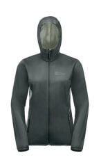 Windhain Hoody Kadın Yeşil Softshell - Yeşil